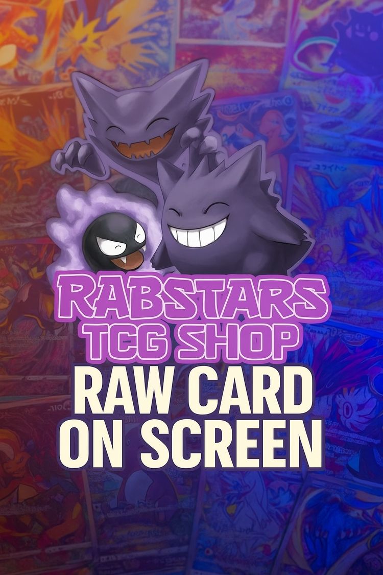 TCG Raw Card On Screen